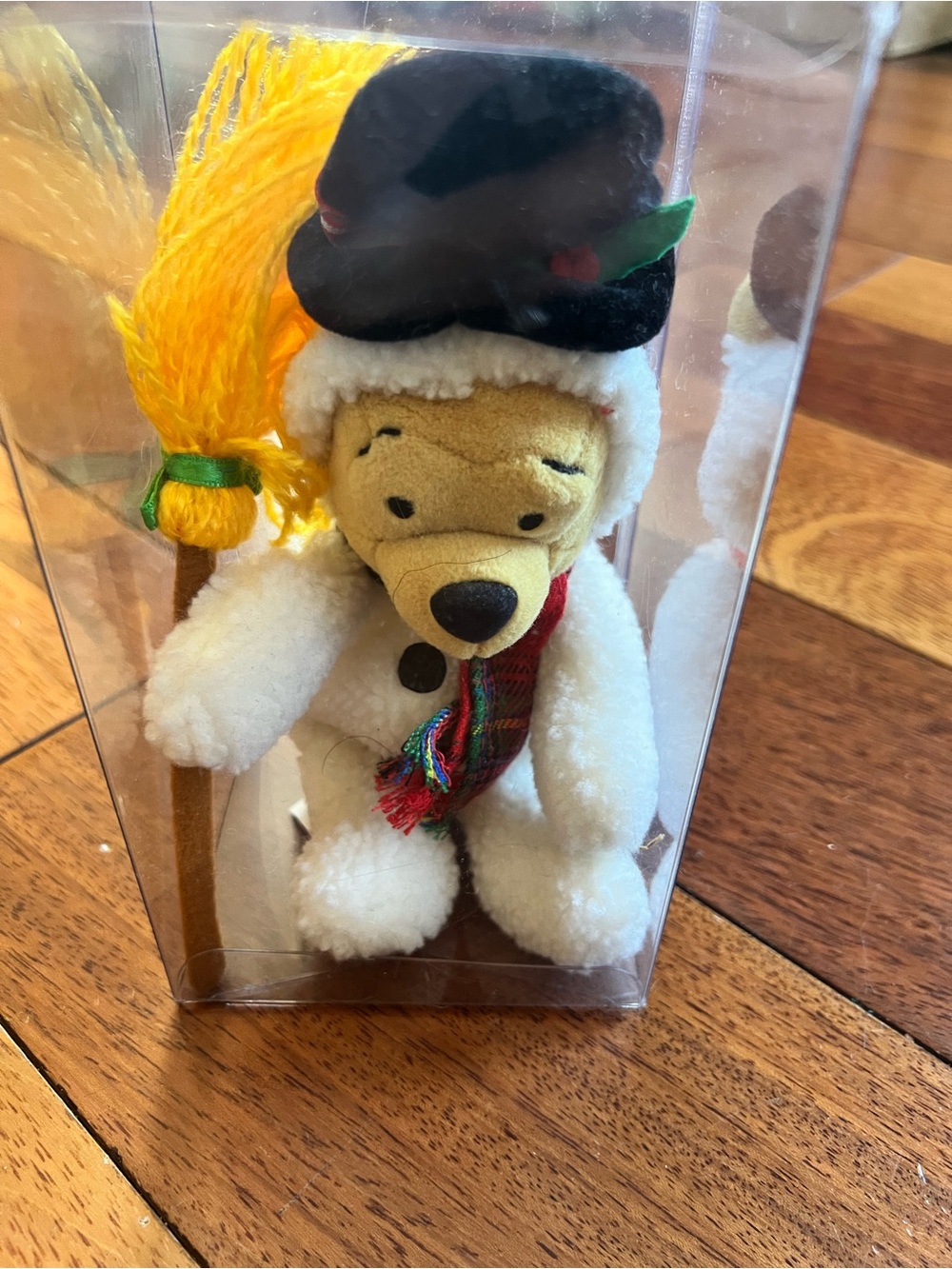Vintage Winnie the Pooh Snowman Beanie Plush